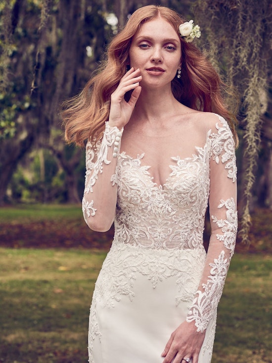 Toccara (8MS495) Long Sleeved Princess Wedding Dress by Maggie Sottero