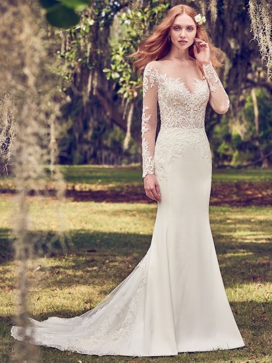 Toccara (8MS495) Long Sleeved Princess Wedding Dress by Maggie Sottero
