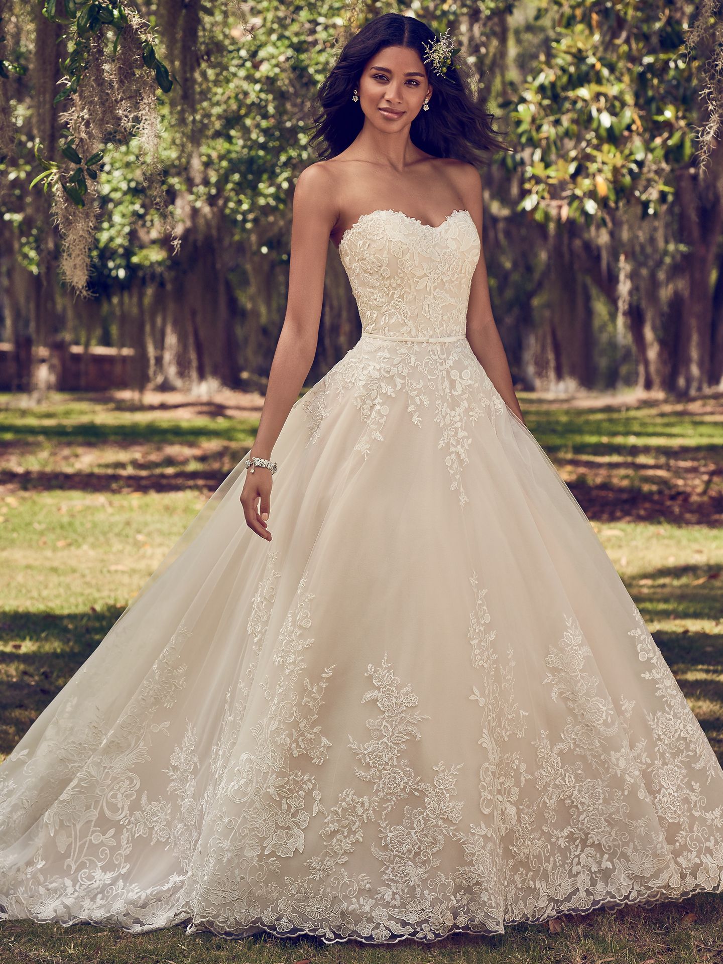 maggie sottero ball gown wedding dress