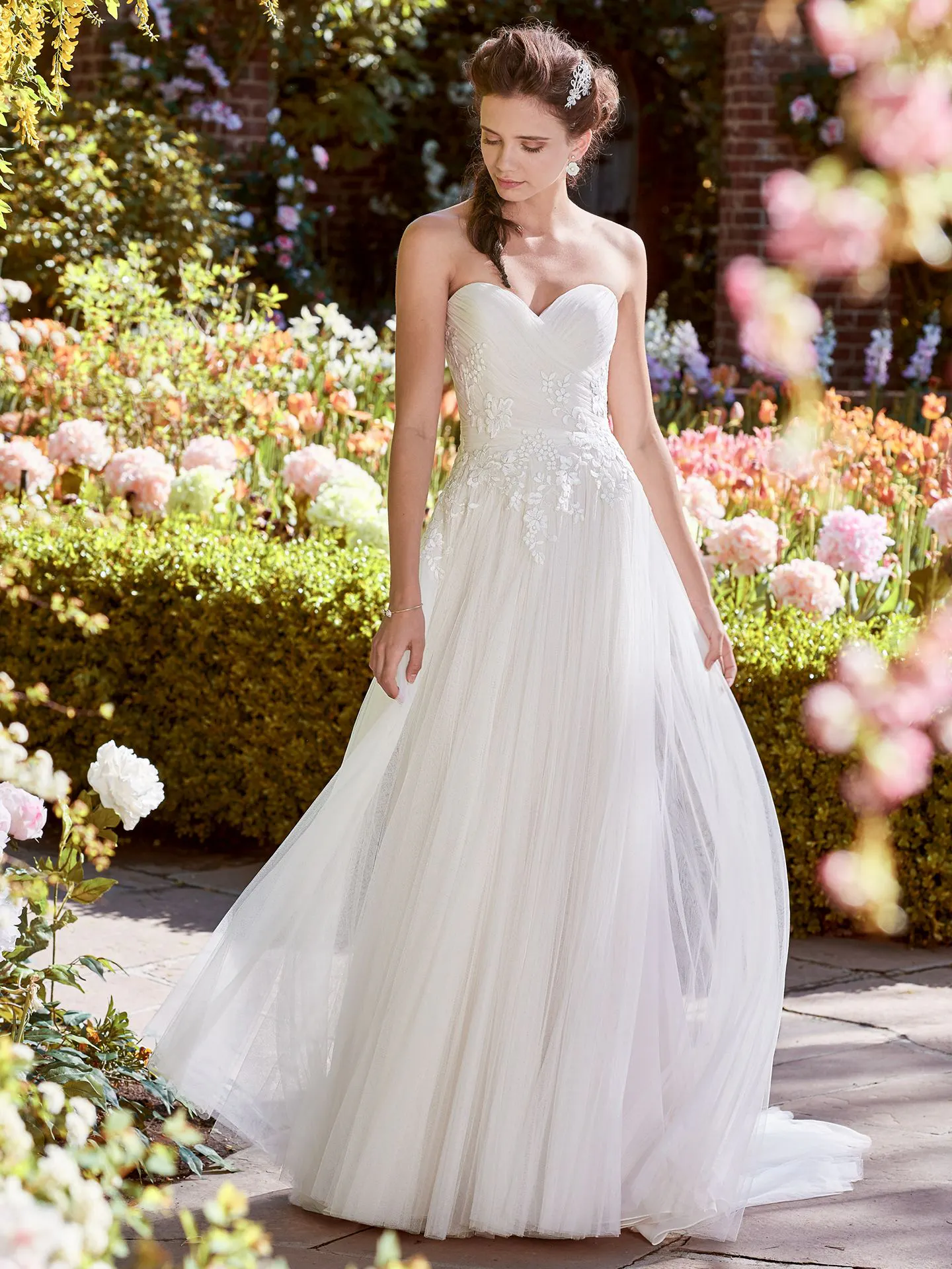 Hilary  Tulle Boho Wedding Dress by Rebecca Ingram