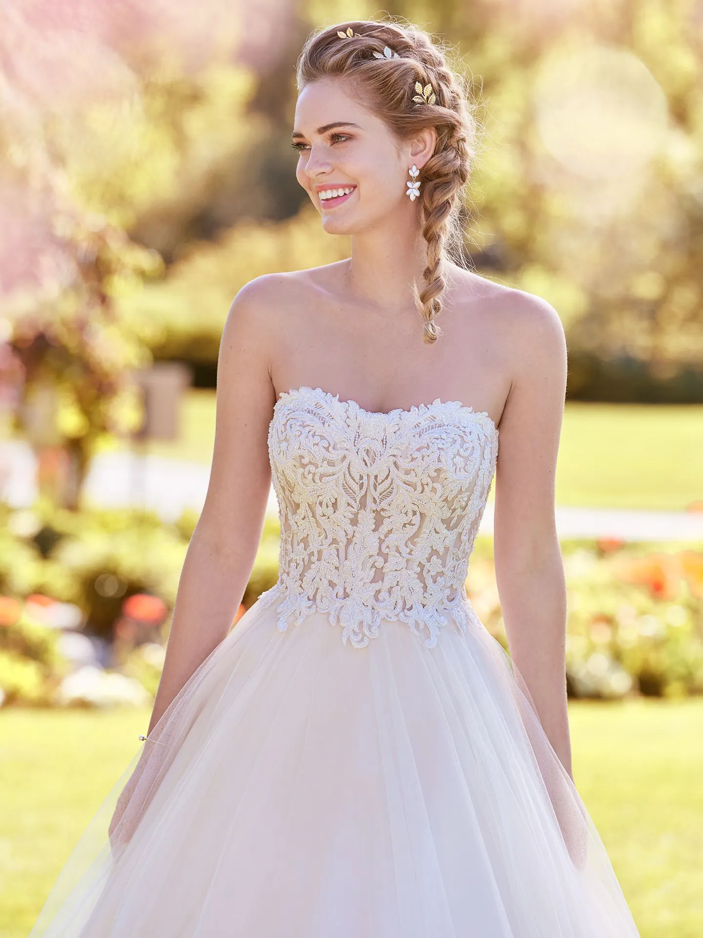Lavonne  Rustic Lace Wedding Dress by Rebecca Ingram