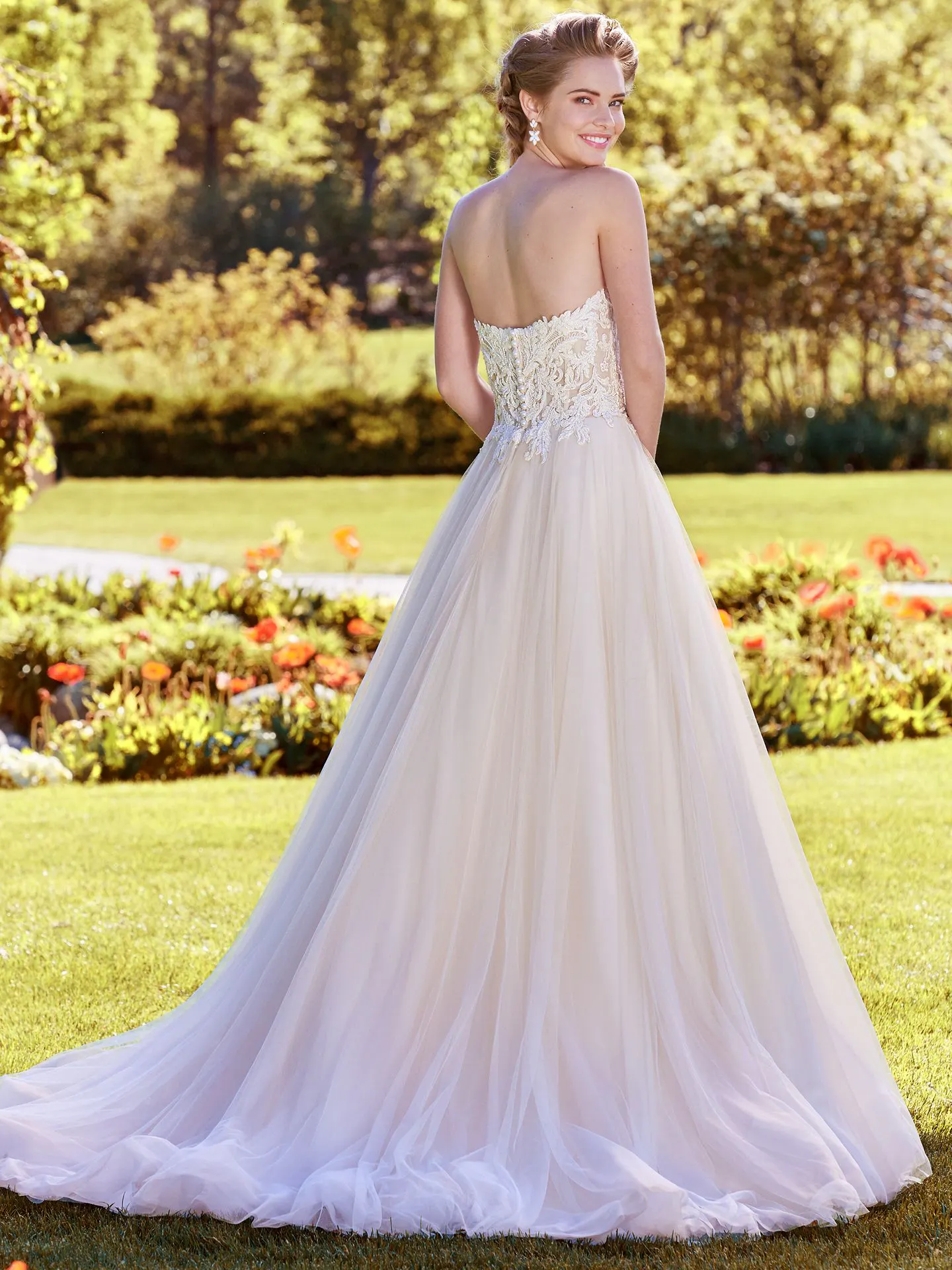 Lavonne  Rustic Lace Wedding Dress by Rebecca Ingram