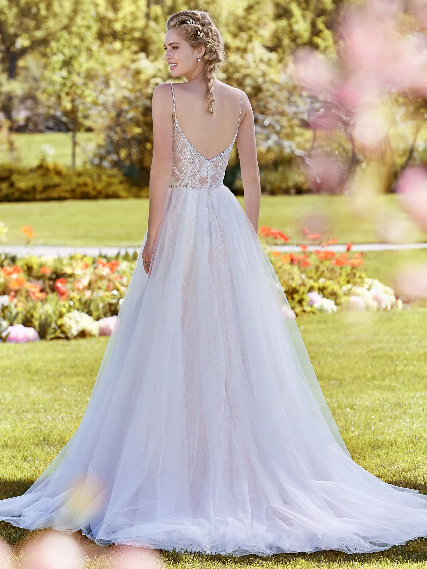 Polly  Lace Boho Wedding Dress by Rebecca Ingram