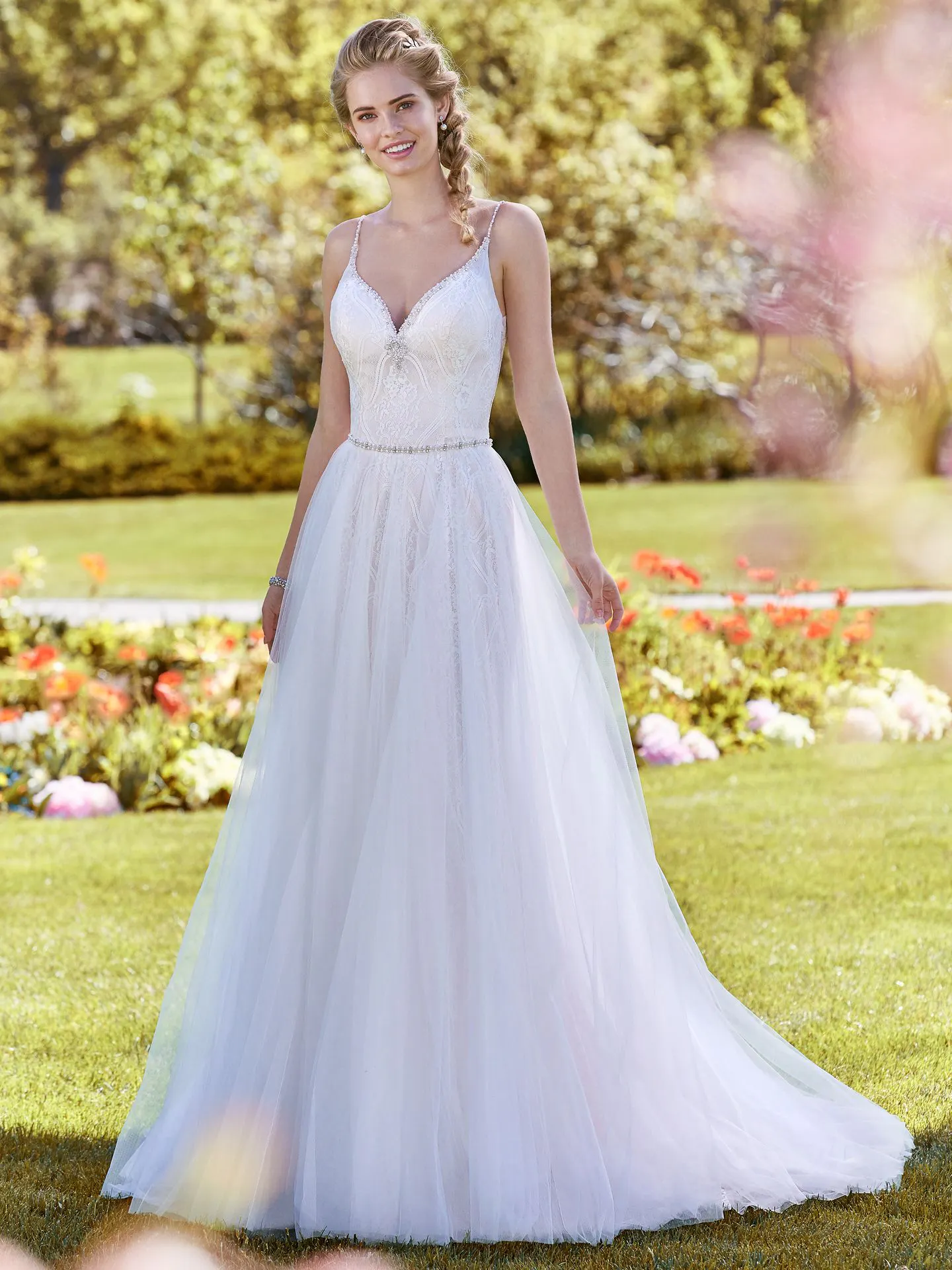 Polly  Lace Boho Wedding Dress by Rebecca Ingram