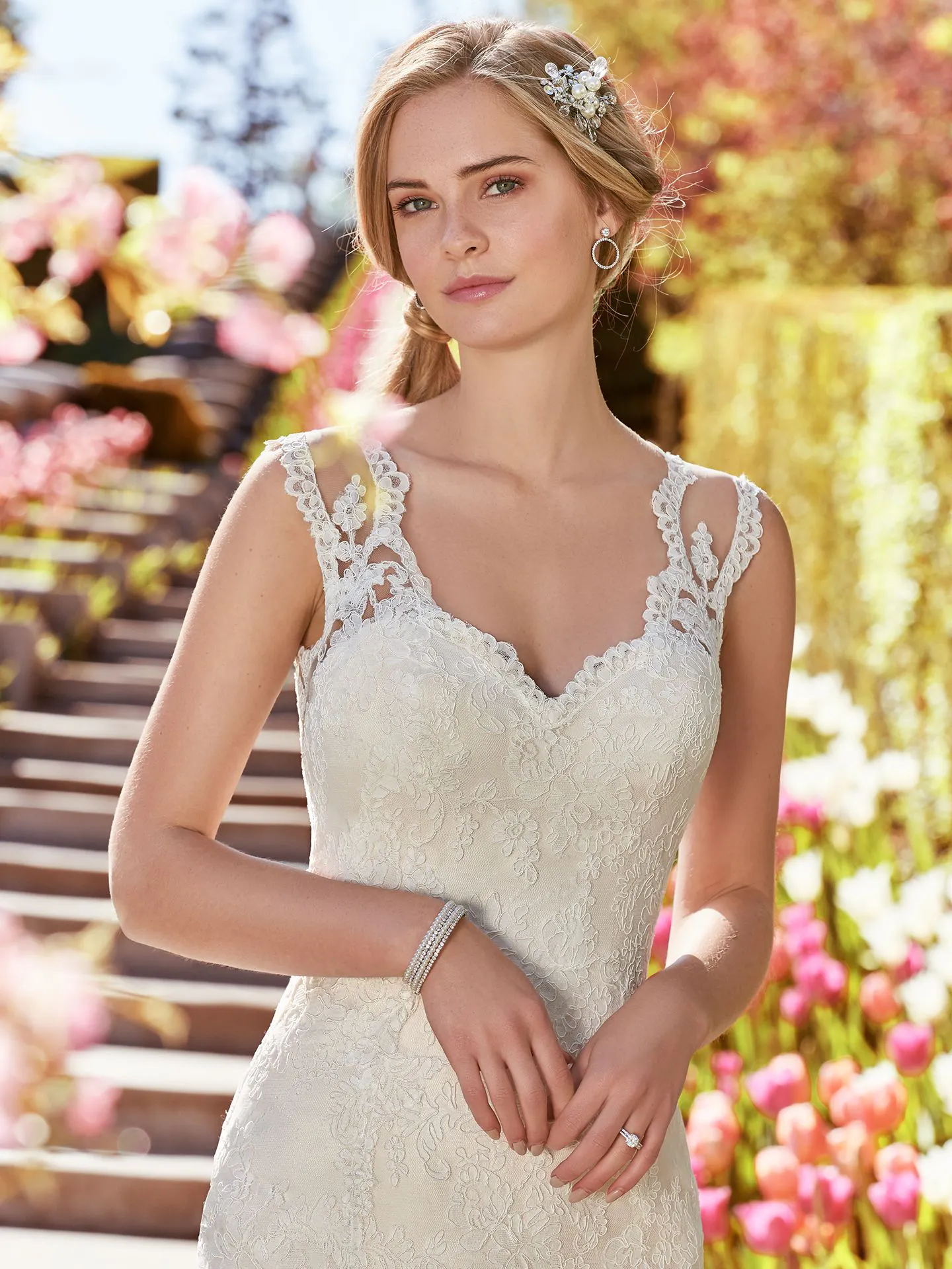 Shirley  Vintage lace Wedding Dress by Rebecca Ingram
