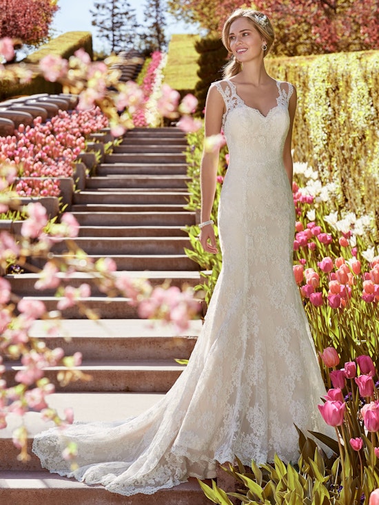 Shirley (8RC460) Vintage lace Wedding Dress by Rebecca Ingram