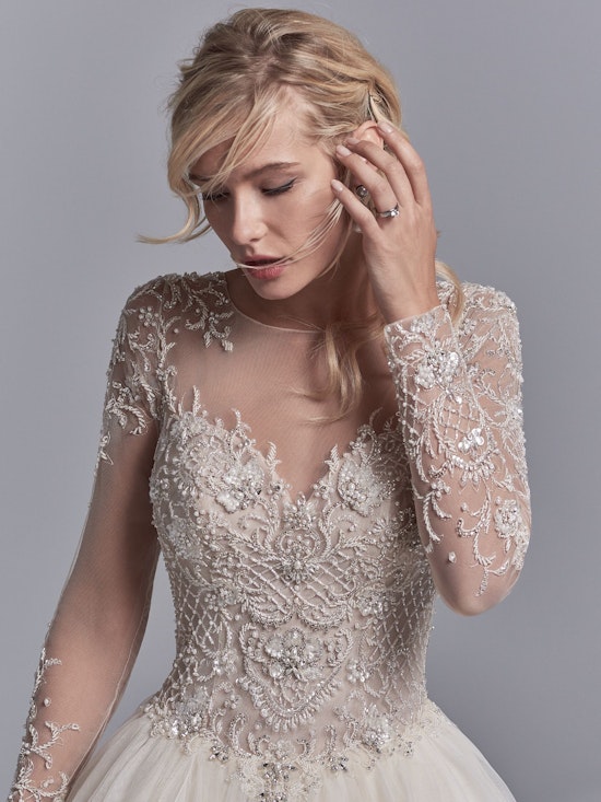 Calvin (8SS550) Long Sleeve Princess Ballgown Wedding Dress by Sottero and Midgley 