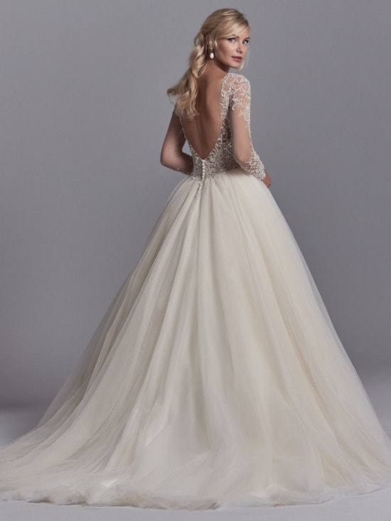 Calvin (8SS550) Long Sleeve Princess Ballgown Wedding Dress by Sottero and Midgley 