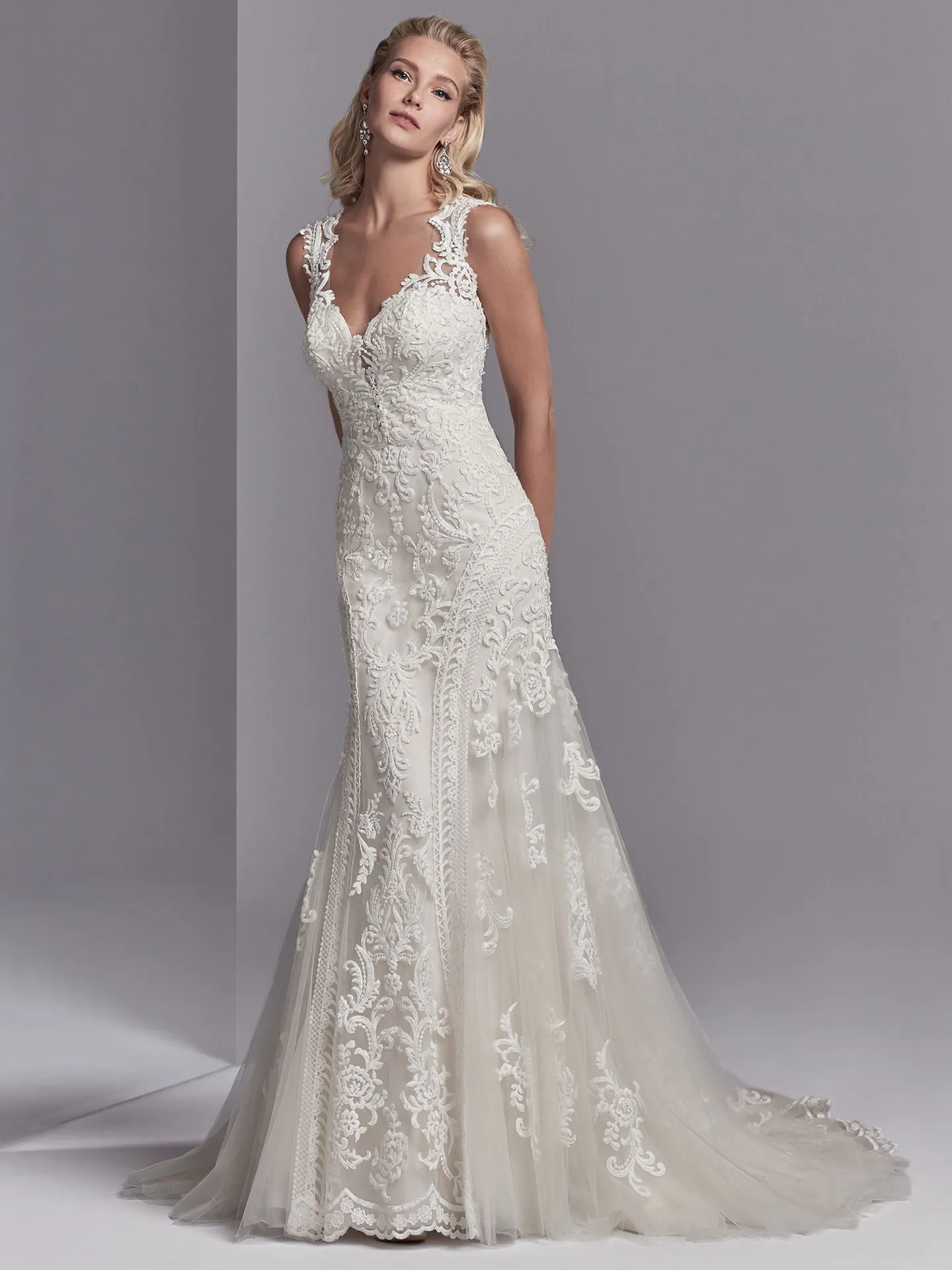 Channing Rose  Vintage lace Wedding Dress by Sottero and Midgley