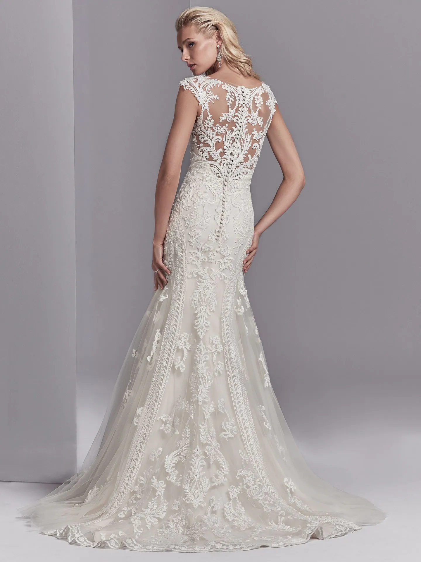 Channing Rose  Vintage lace Wedding Dress by Sottero and Midgley