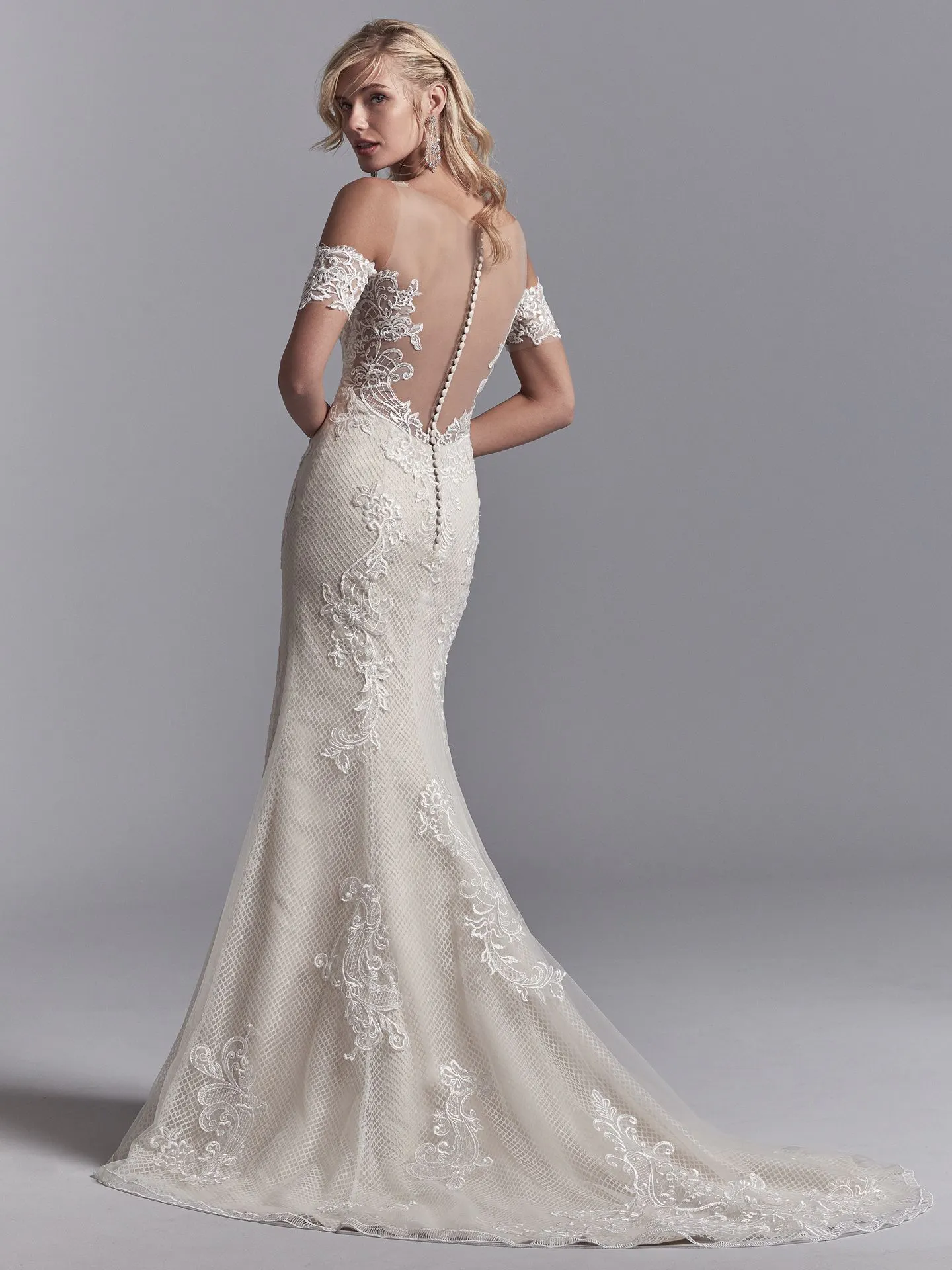 Elin  Vintage Lace Wedding Dress by Sottero and Midgley