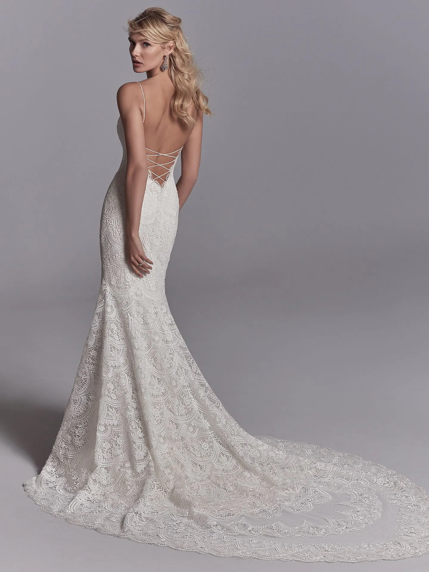 Maxwell Rose  Lace Boho Wedding Dress by Sottero and Midgley