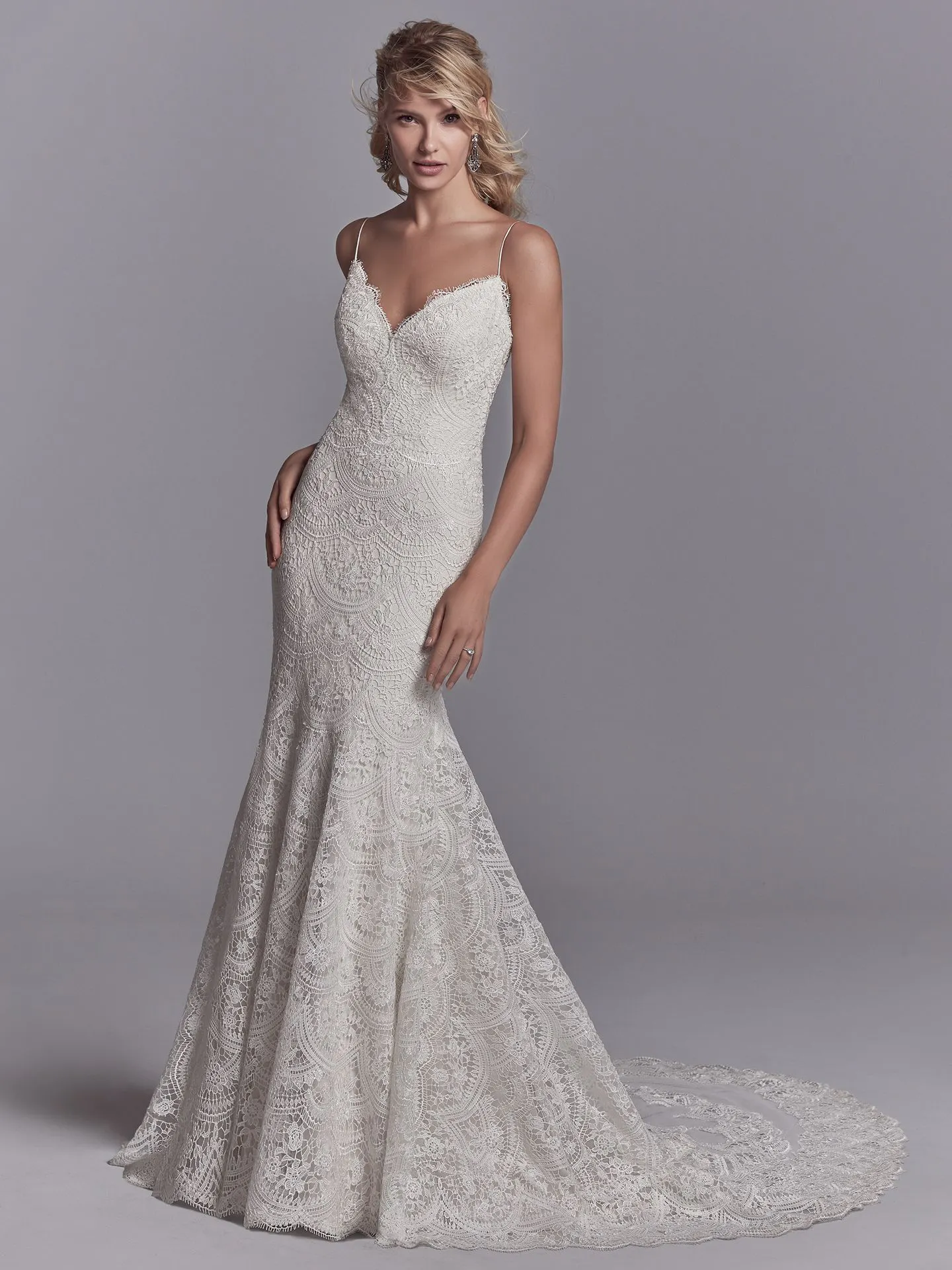 Maxwell Rose  Lace Boho Wedding Dress by Sottero and Midgley