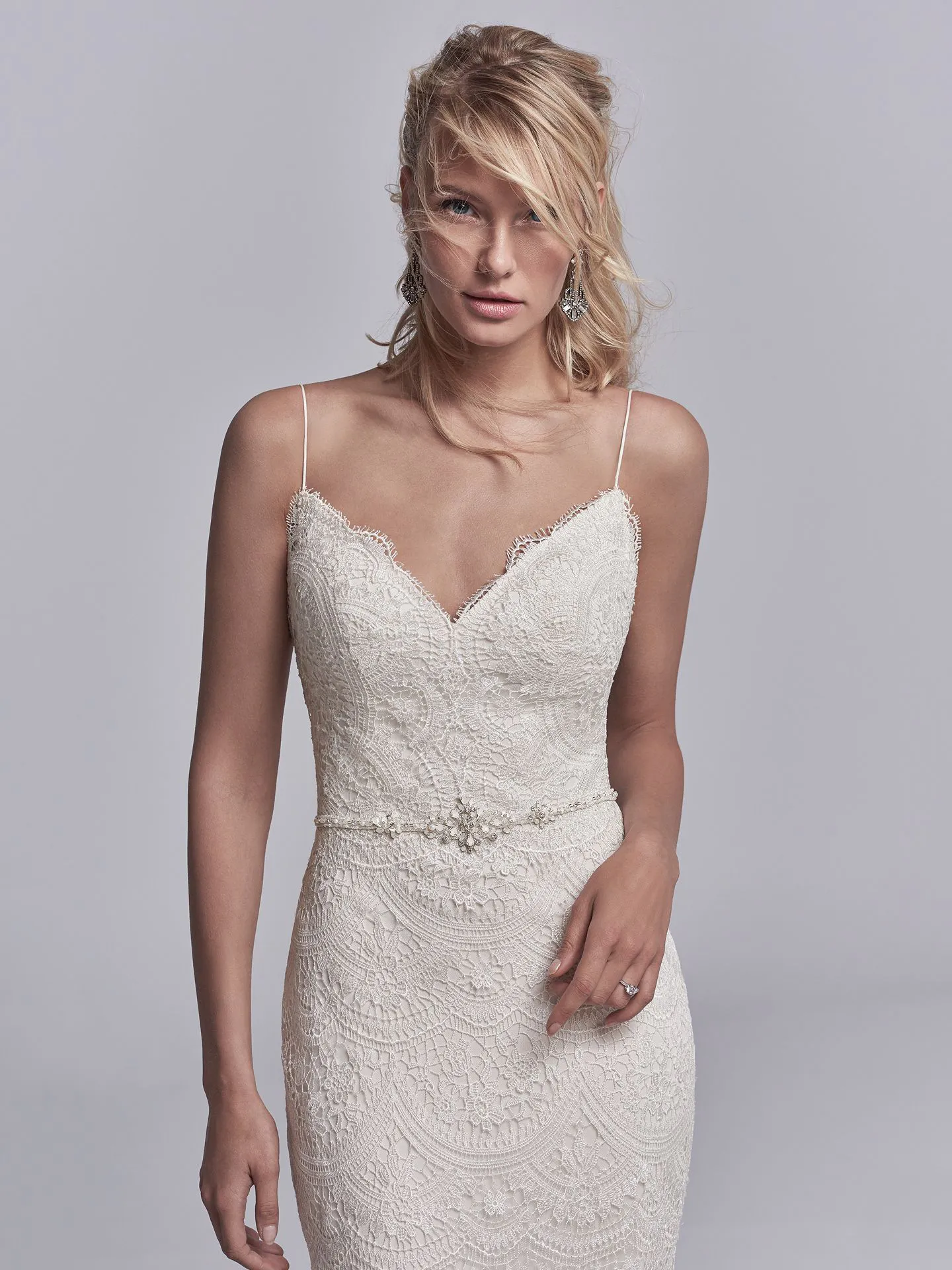 Maxwell  Lace Boho Wedding Dress by Sottero and Midgley