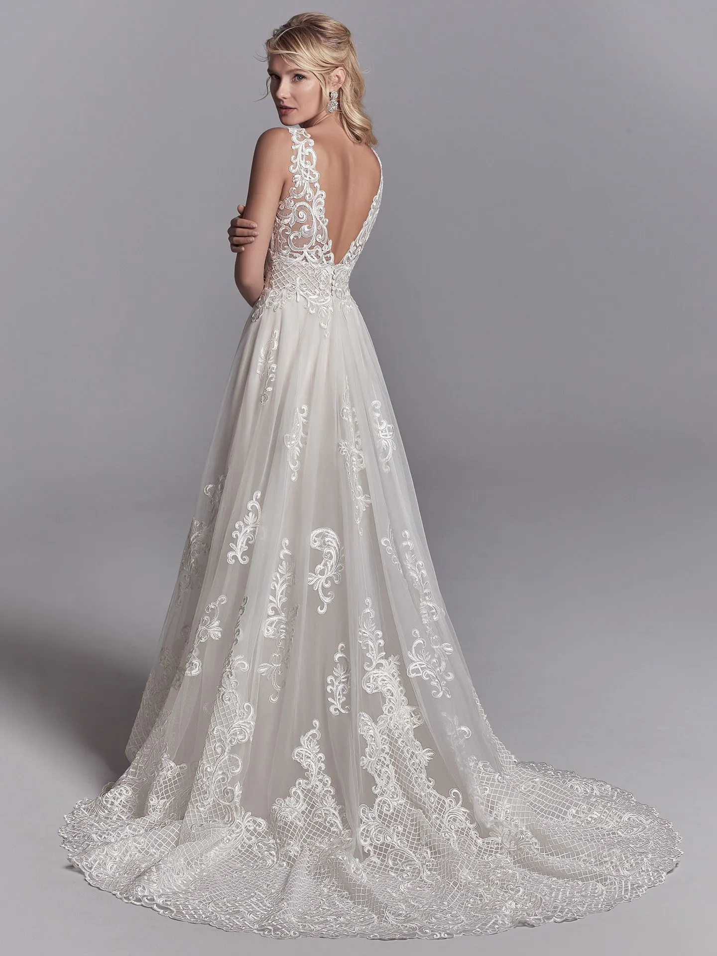 Oliver  Rustic Lace Wedding Dress by Sottero and Midgley