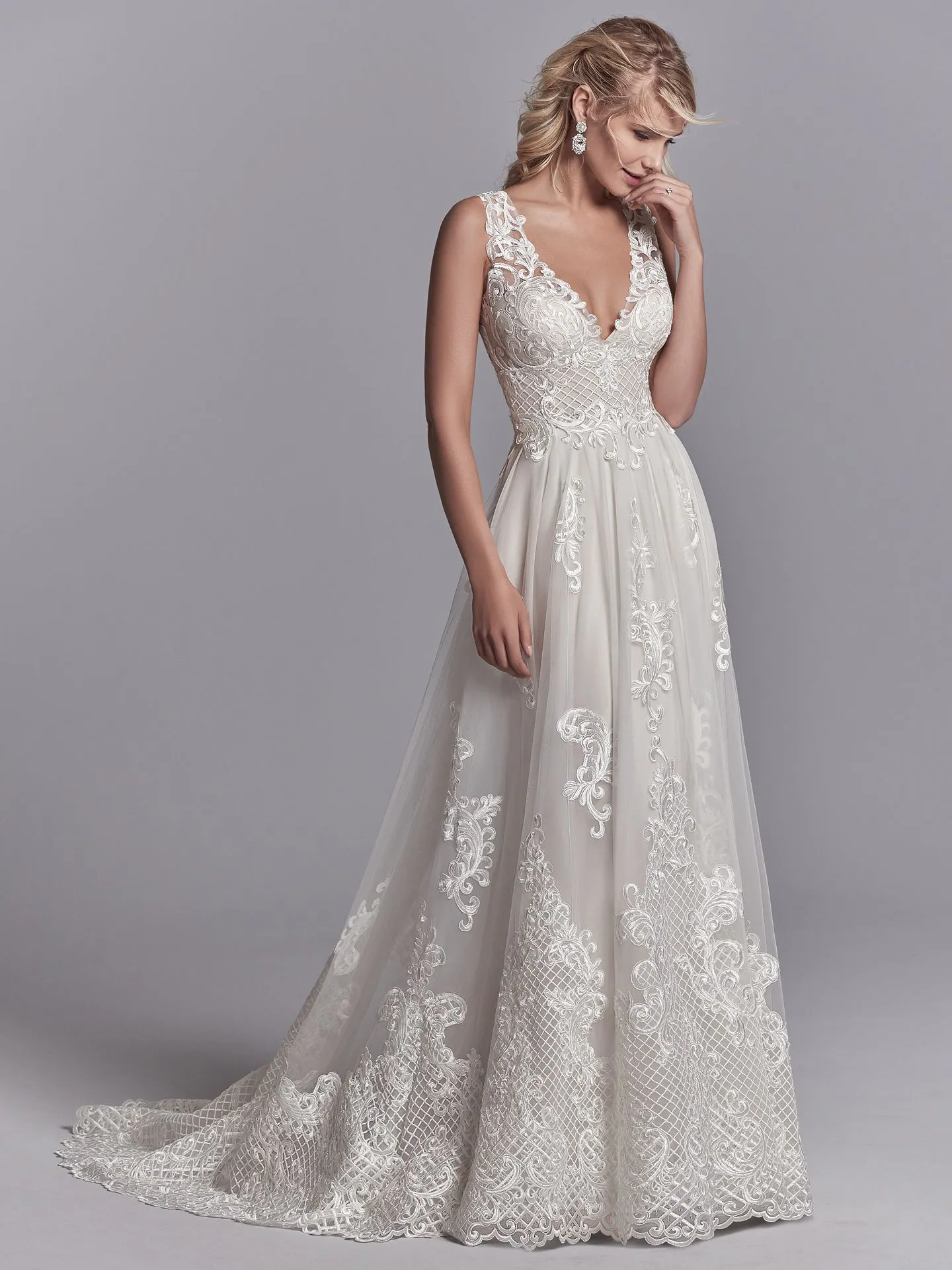 Oliver  Rustic Lace Wedding Dress by Sottero and Midgley