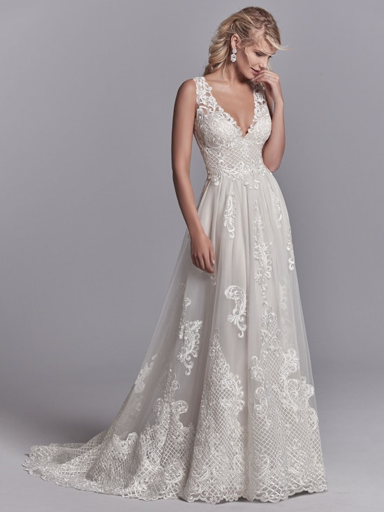 Oliver (8SS558) Rustic Lace Wedding Dress by Sottero and Midgley 