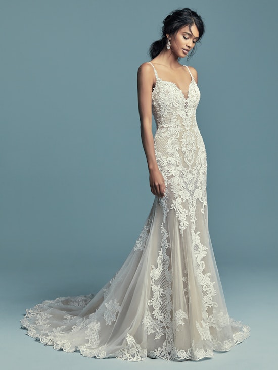 Abbie Marie (8MC748) Vintage Lace Wedding Dress by Maggie Sottero