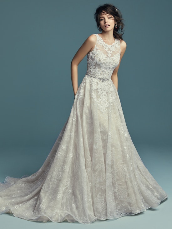 Annabella (Curve) (CRV-8MC650) lace Wedding Dress by Maggie Sottero