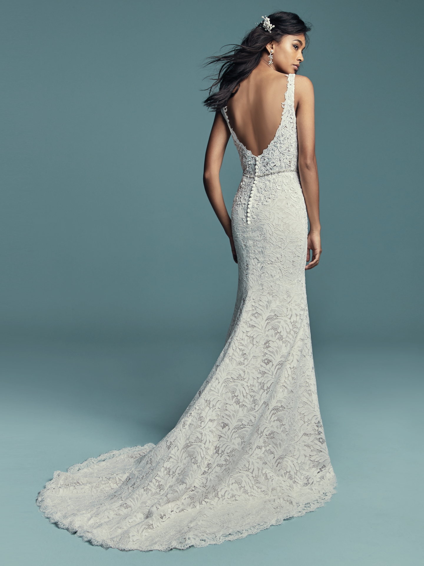 caroline lace bodice dress