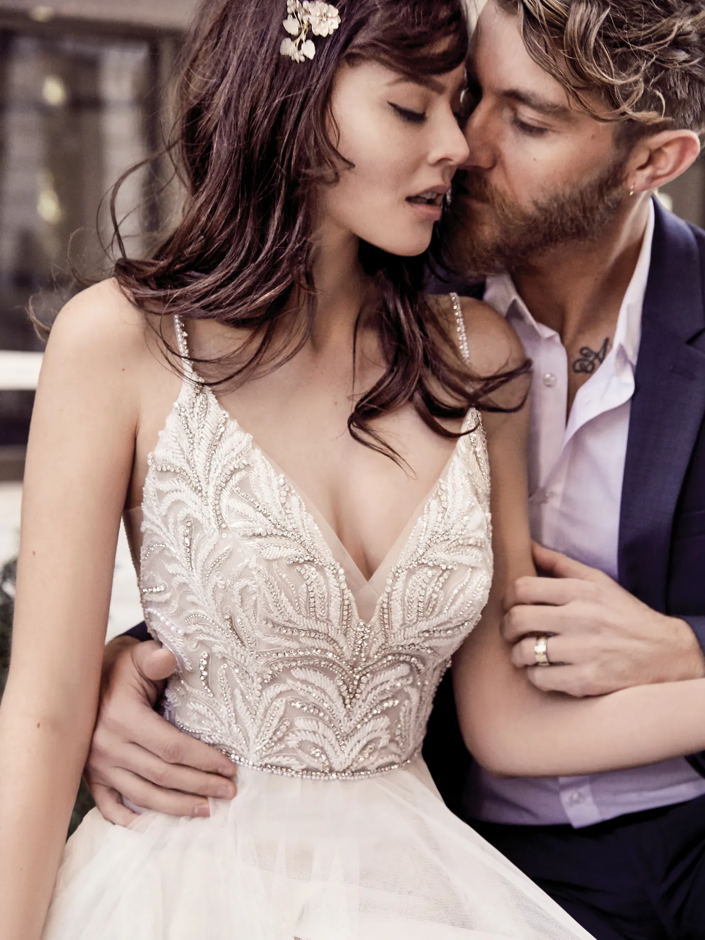 Charlene Tulle Boho Wedding Dress by Maggie Sottero