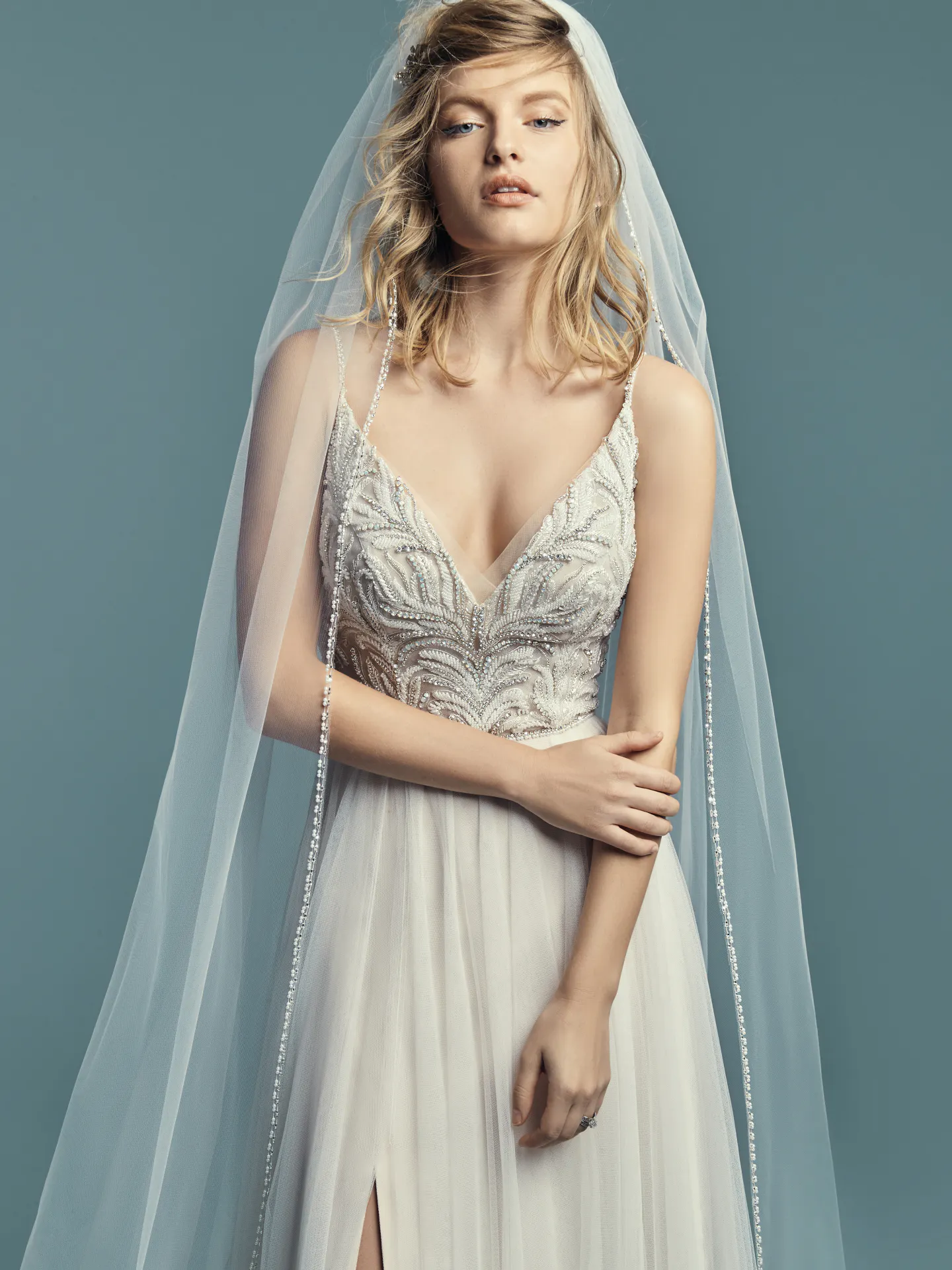 Charlene Tulle Boho Wedding Dress by Maggie Sottero