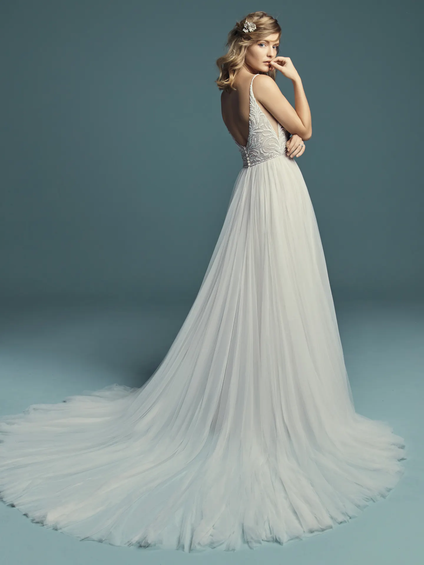 Charlene Tulle Boho Wedding Dress by Maggie Sottero