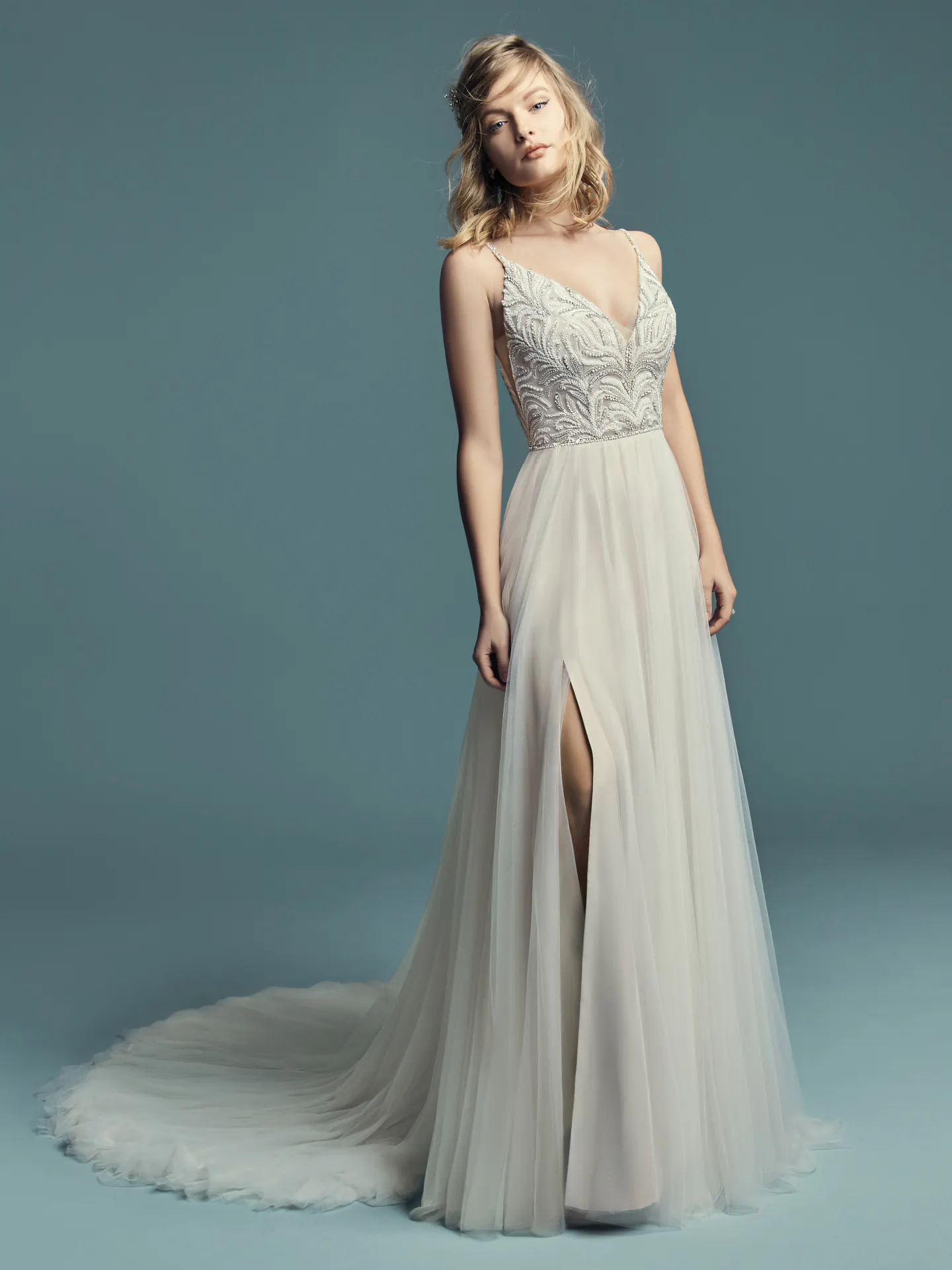 Charlene Tulle Boho Wedding Dress by Maggie Sottero