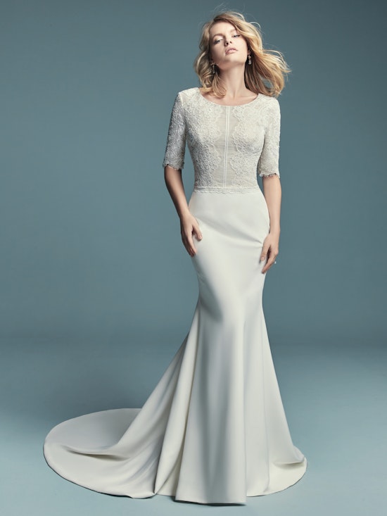 Edalene (8MC677) Modest Wedding Dress by Maggie Sottero
