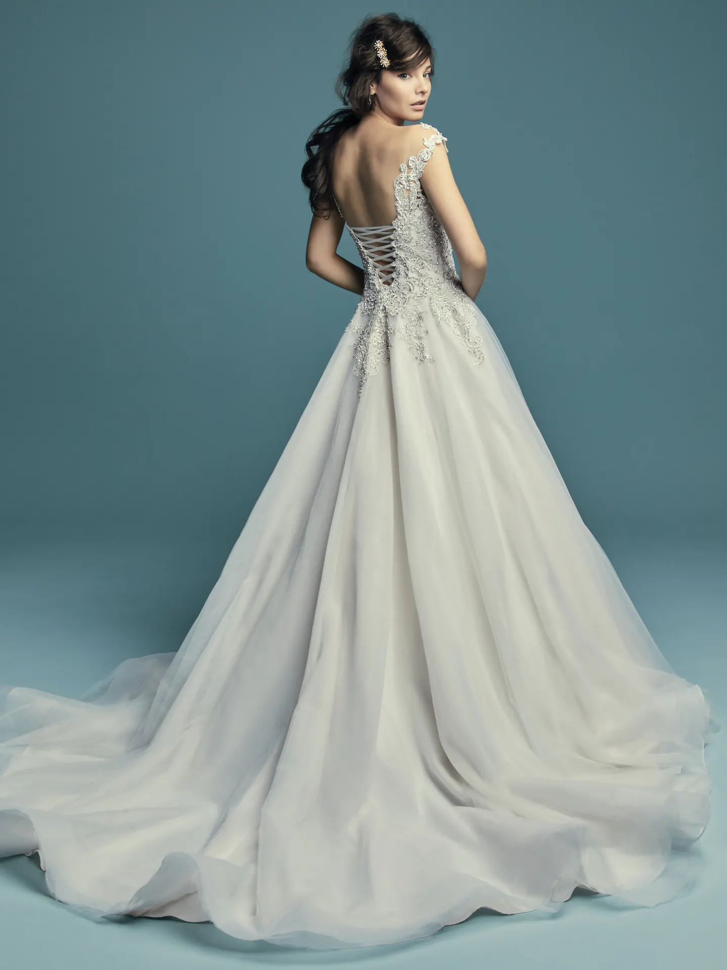 Eden Lace A Line Wedding Dress by Maggie Sottero