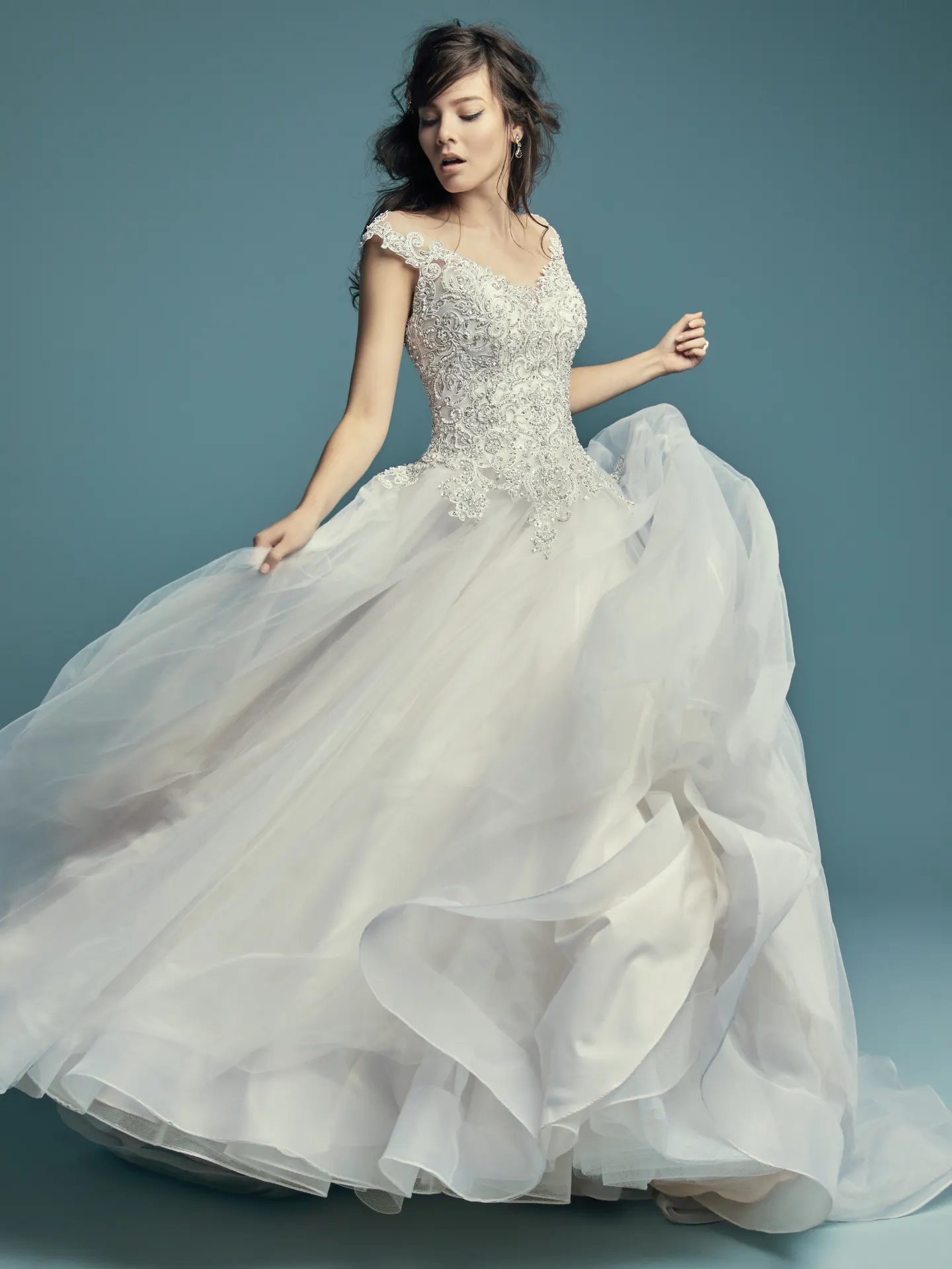 Eden Lace A Line Wedding Dress by Maggie Sottero