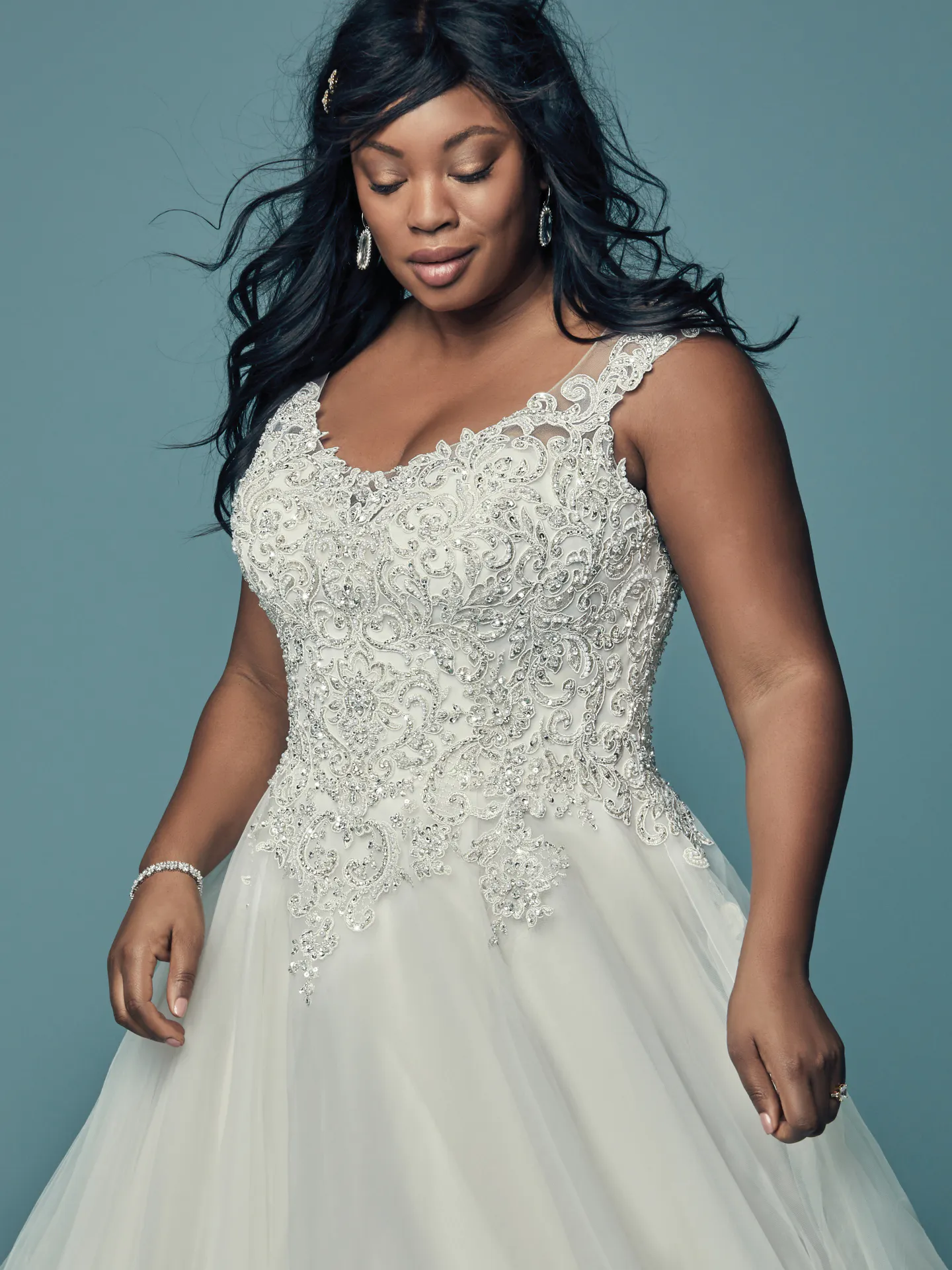 Eden Lace A Line Wedding Dress by Maggie Sottero