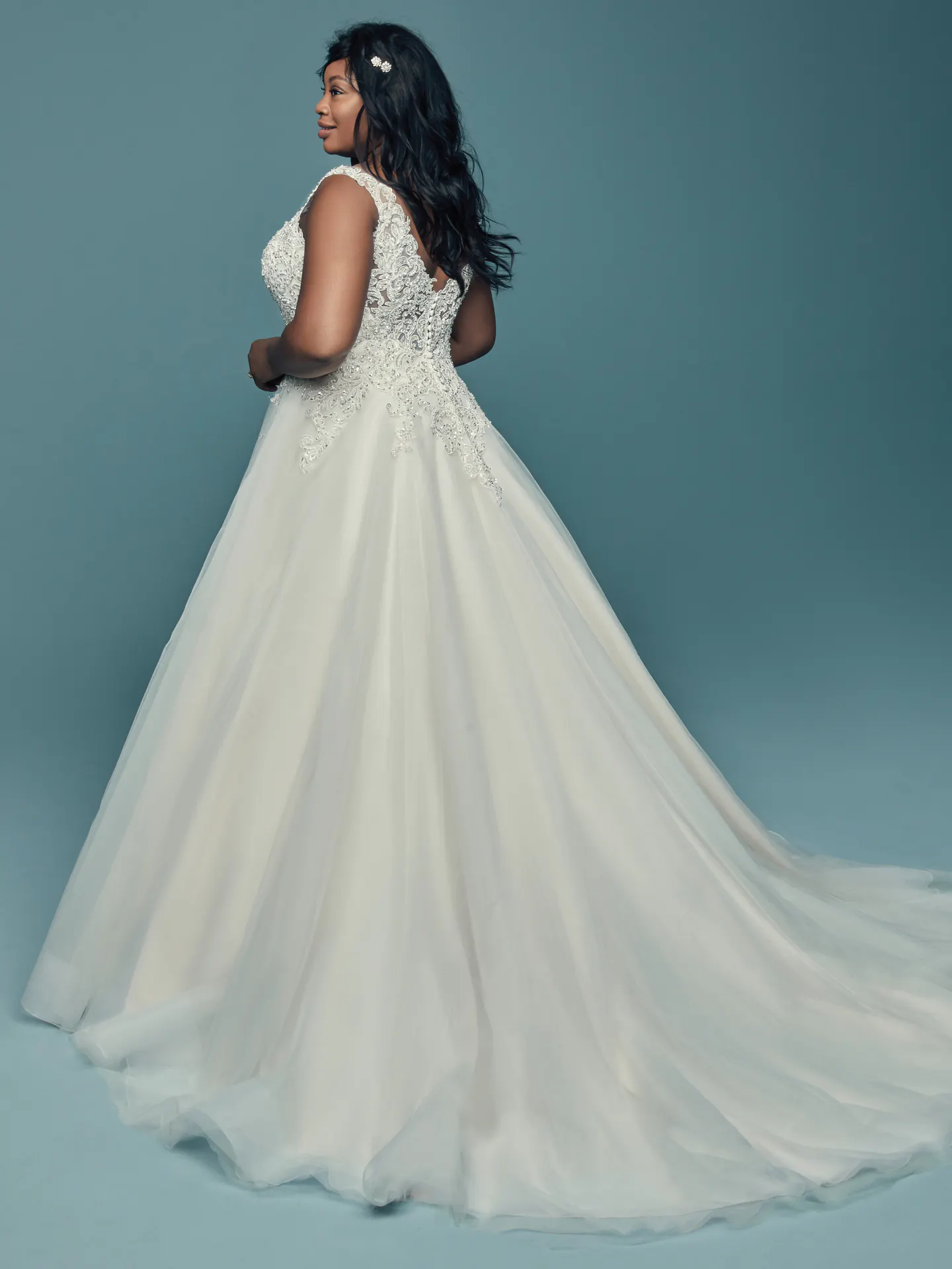 Eden Lace A Line Wedding Dress by Maggie Sottero