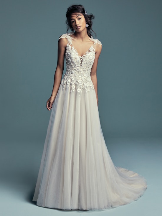 Farron (8MC727) Lace Boho Wedding Dress by Maggie Sottero