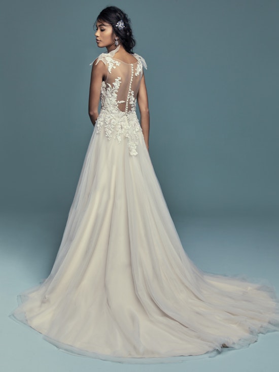 Farron (8MC727) Lace Boho Wedding Dress by Maggie Sottero