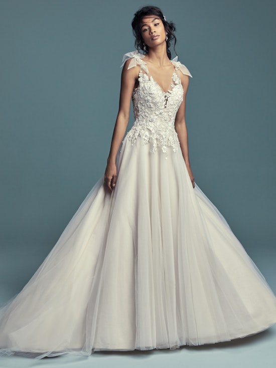 Farron (8MC727) Lace Boho Wedding Dress by Maggie Sottero