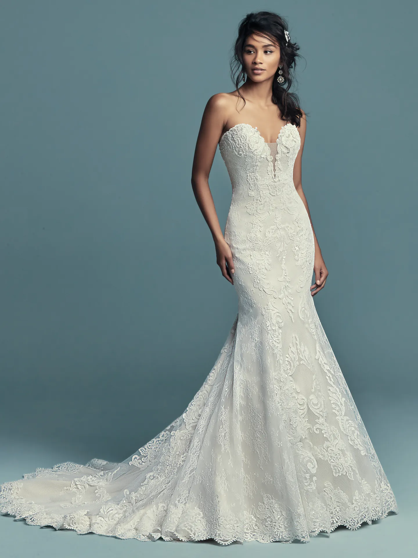 Freida  Fit and Flare Wedding Dress by Maggie Sottero