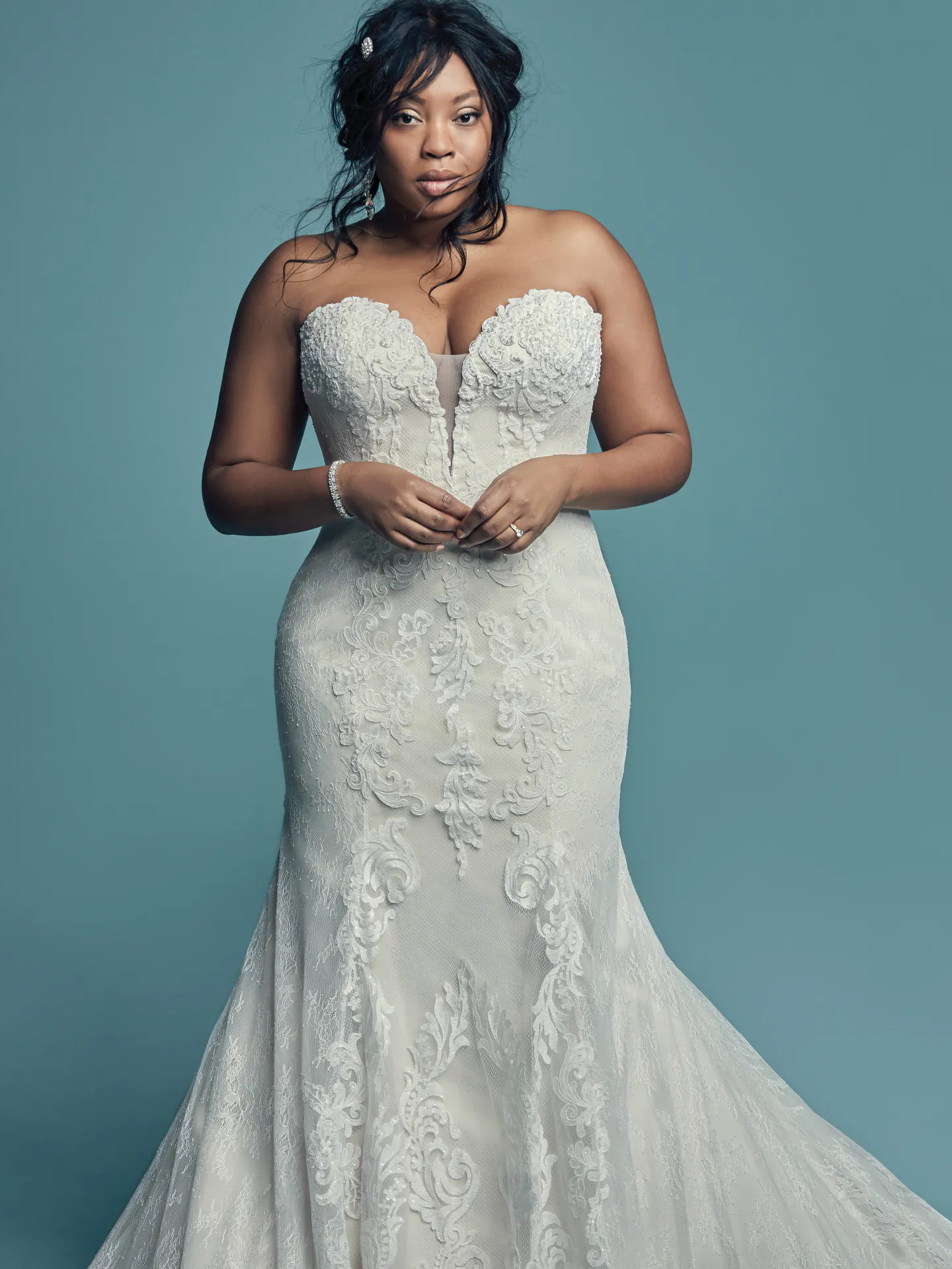 Freida  Fit and Flare Wedding Dress by Maggie Sottero
