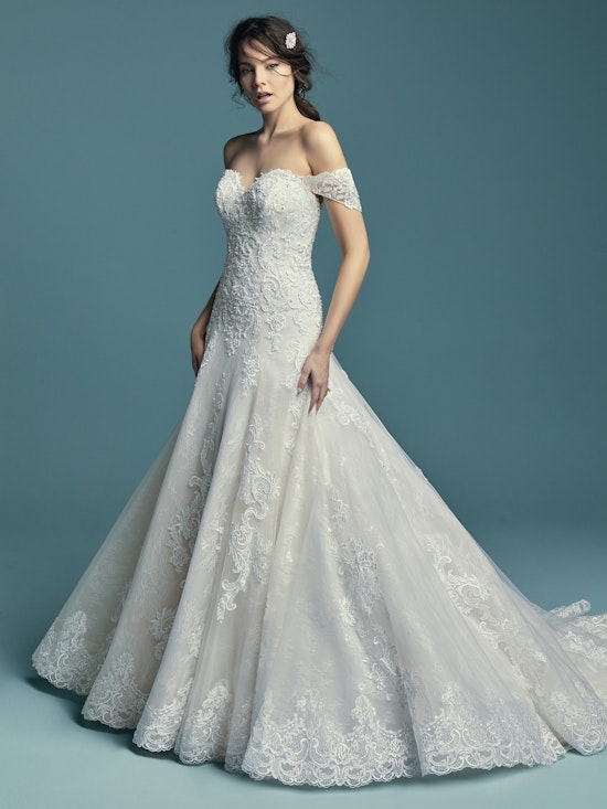 Gail (Curve) (CRV-8MT733ZU) ine Wedding Dress by Maggie Sottero