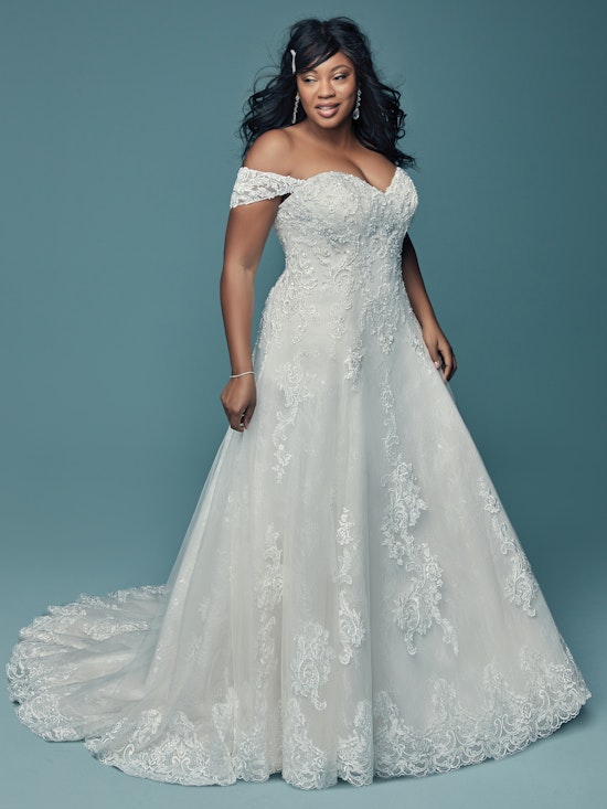 Gail (Curve) (CRV-8MT733ZU) ine Wedding Dress by Maggie Sottero