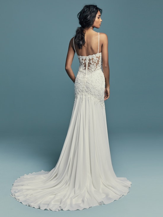 Imani (8MC703MC) Sexy Wedding Dress with Sheer Bodice by Maggie Sottero