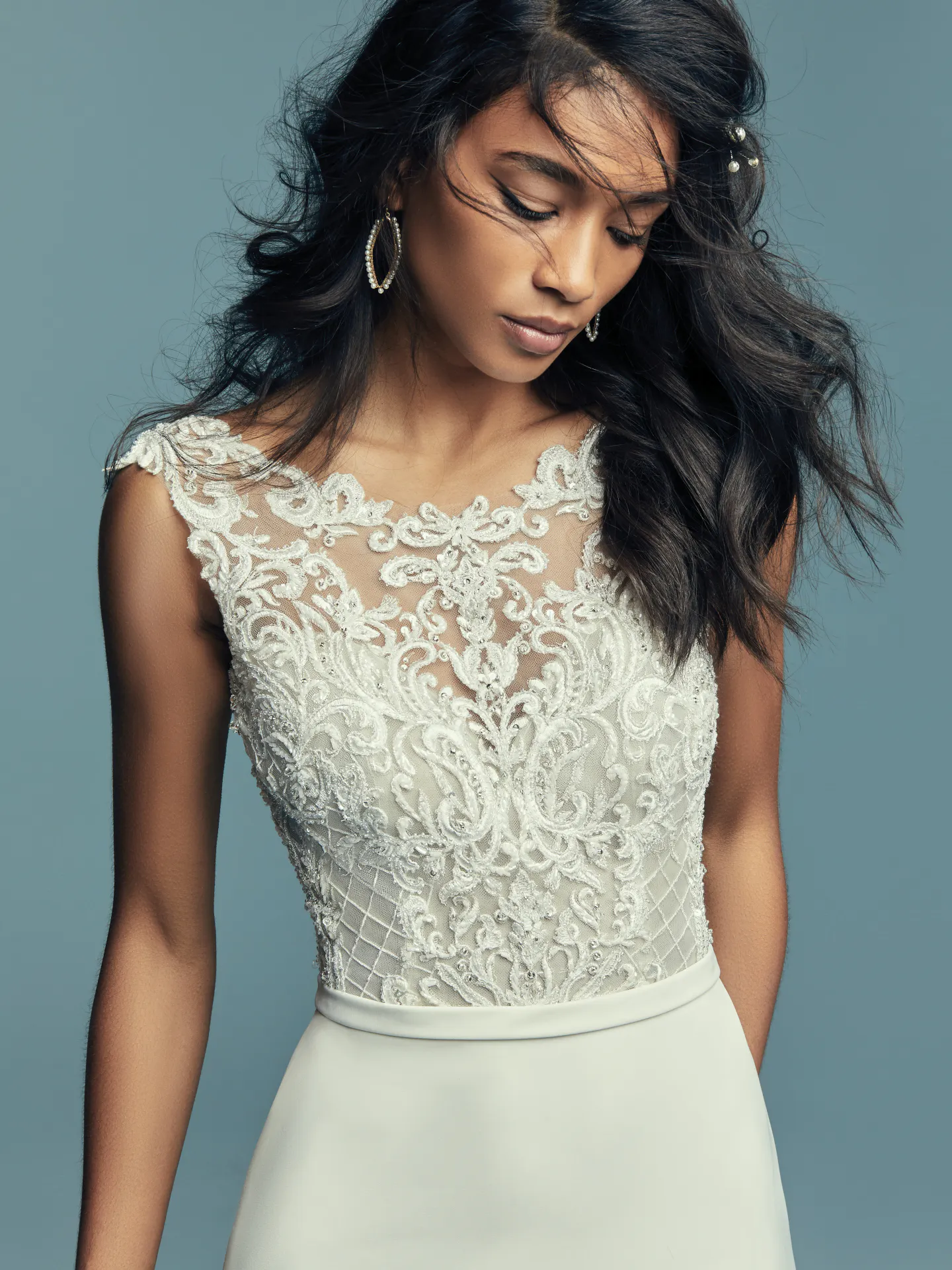 Jayleen Simple Crepe Wedding Dress by Maggie Sottero