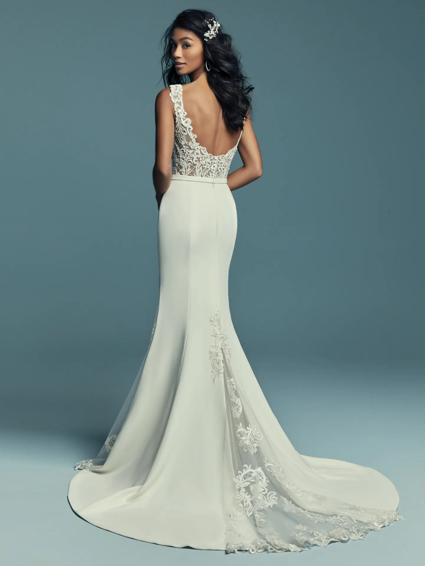 Jayleen Simple Crepe Wedding Dress by Maggie Sottero