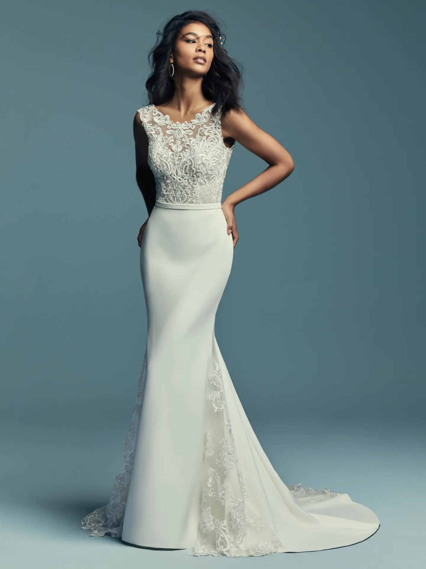 Jayleen Simple Crepe Wedding Dress by Maggie Sottero