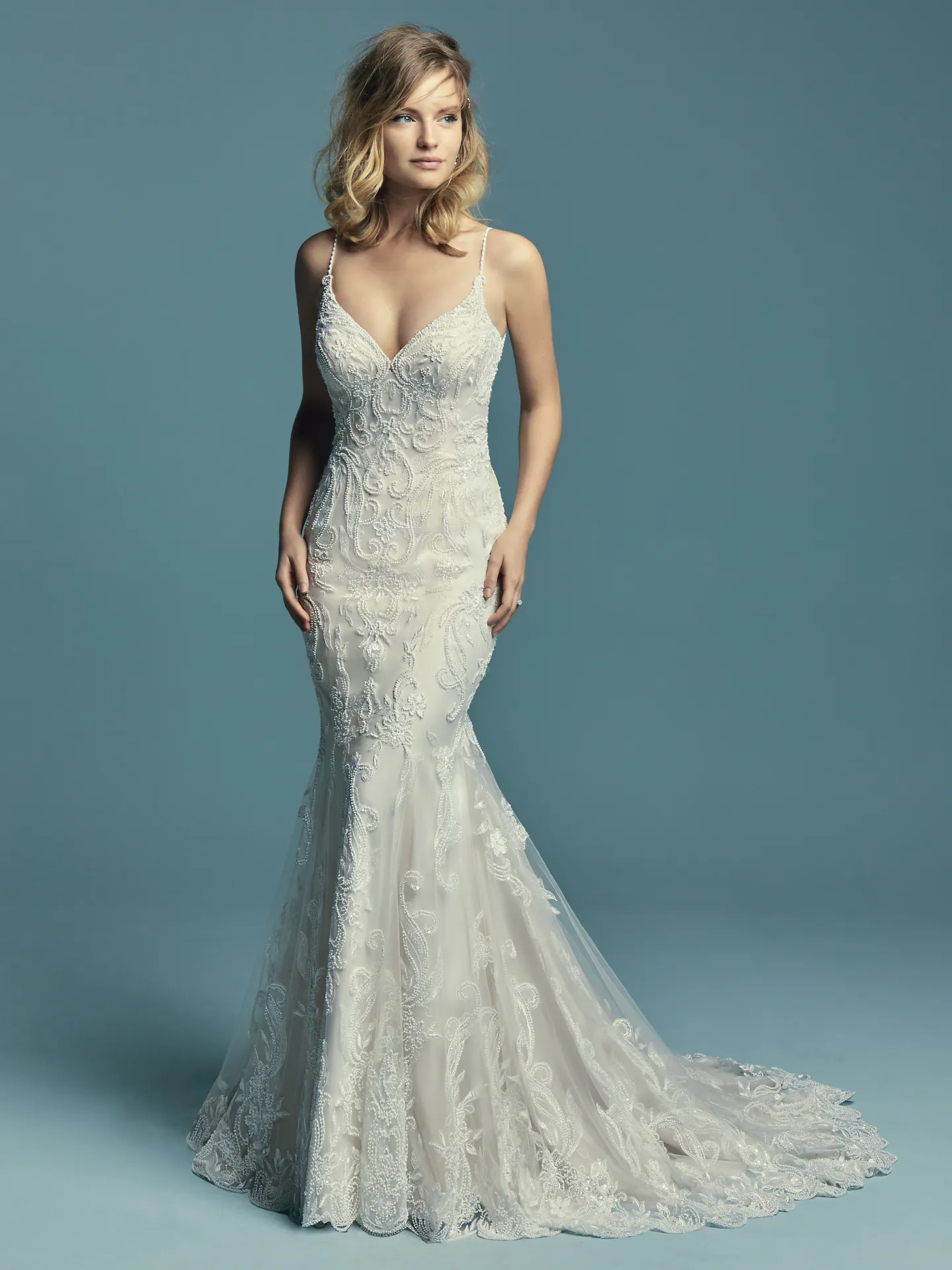 Jolynn  Vintage lace Wedding Dress by Maggie Sottero