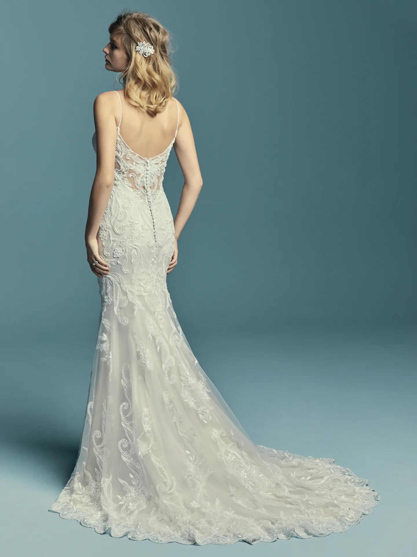 Jolynn  Vintage lace Wedding Dress by Maggie Sottero