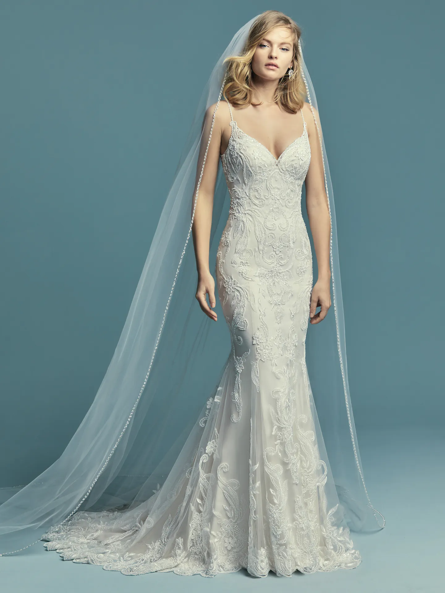 Jolynn  Vintage lace Wedding Dress by Maggie Sottero