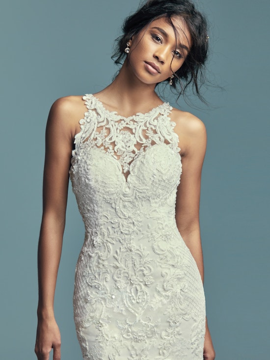 Kendall (8MC749) Lace Boho Wedding Dress by Maggie Sottero