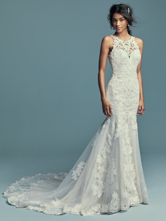 Kendall (8MC749) Lace Boho Wedding Dress by Maggie Sottero