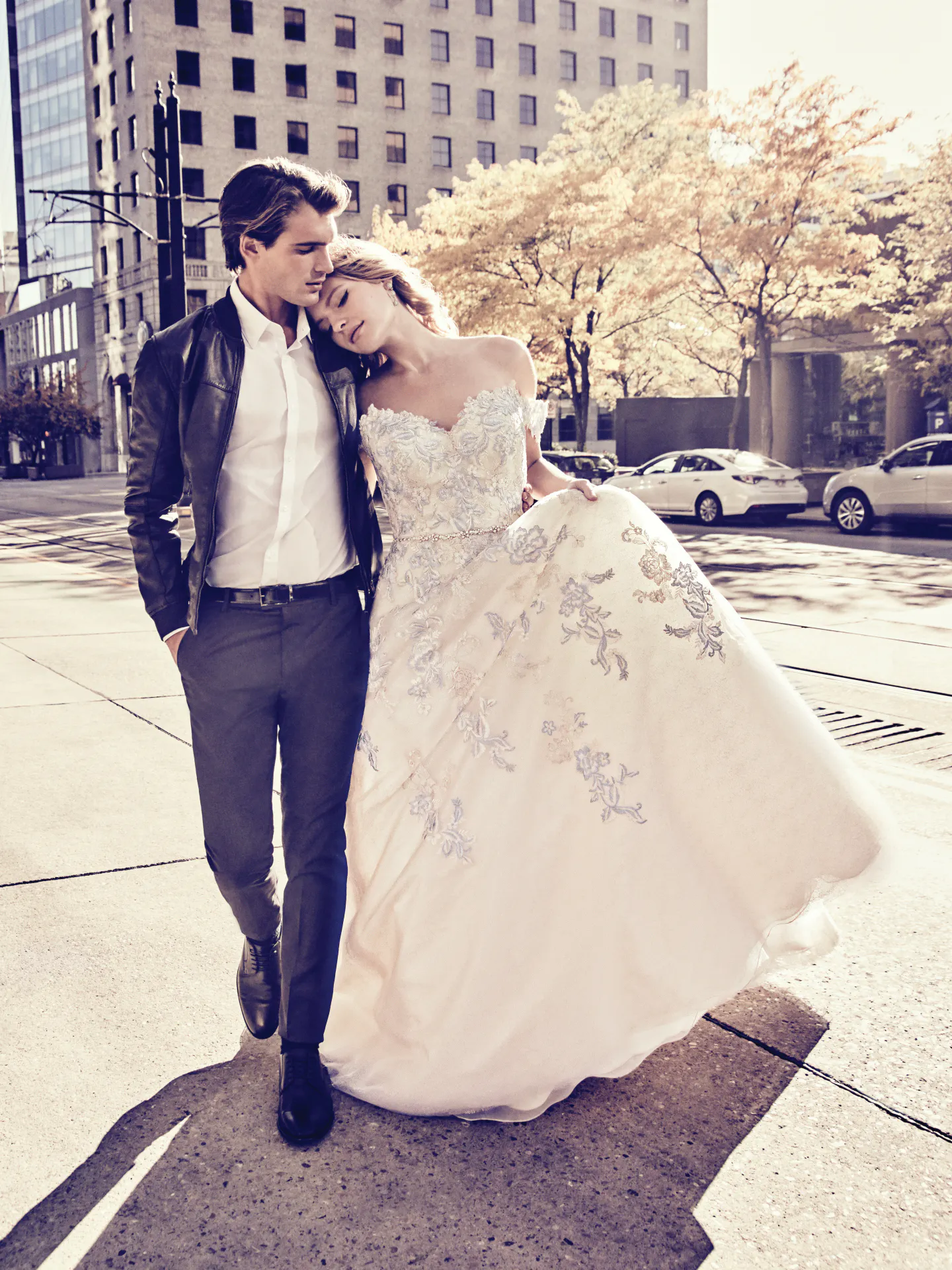 Maine  Vintage Blue Accent Wedding Dress by Maggie Sottero